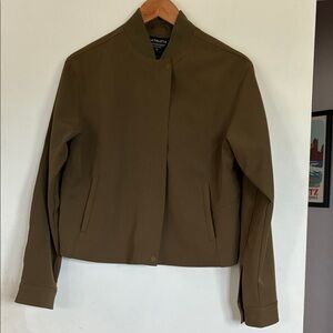 Athleta Women's Tan Bomber Jacket
